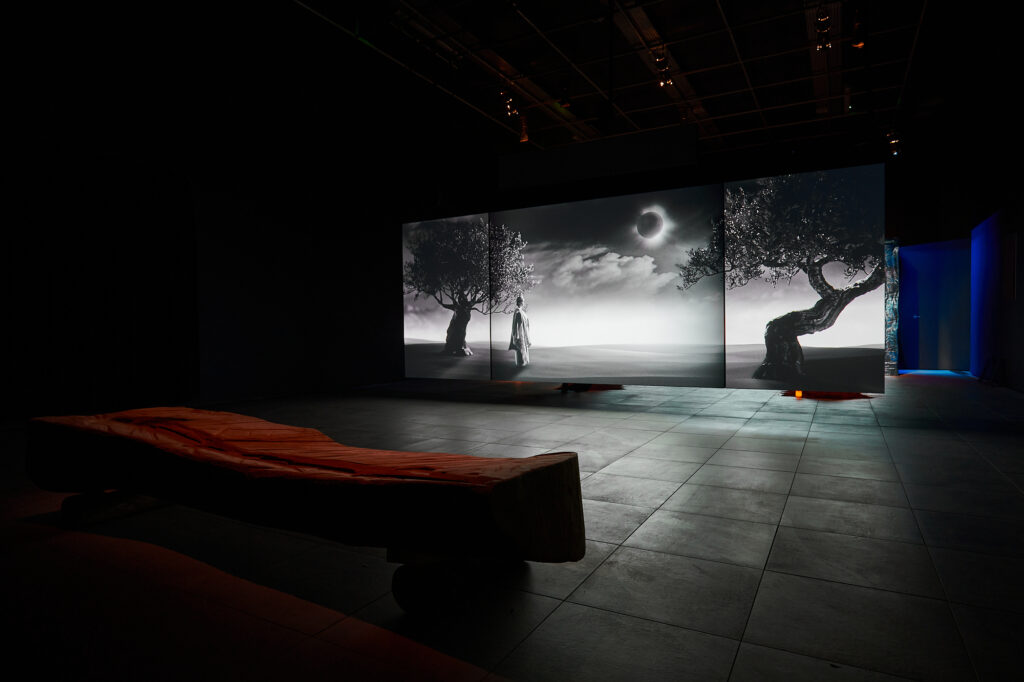 A film installation by Larissa Sansour discussed in the article