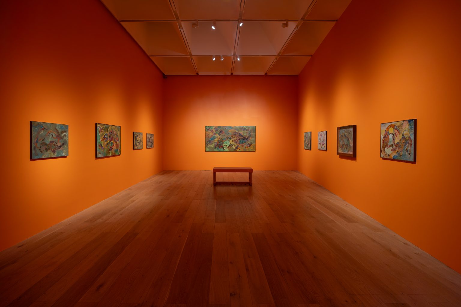 Chico da Silva, And the soul is for the birds Installation view, Nottingham Contemporary, 2026. Photo: Jules Lister.