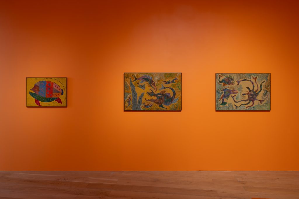 Chico da Silva, And the soul is for the birds Installation view, Nottingham Contemporary, 2026. Photo: Jules Lister
